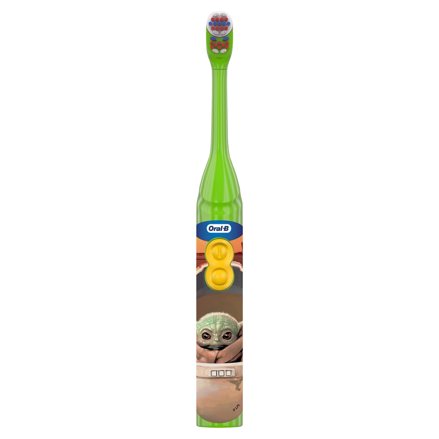 Oral-B Kids Toothbrush, Battery Toothbrush Featuring Lucasfilm's Mandalorian, Full Head, Soft, for Children 3+