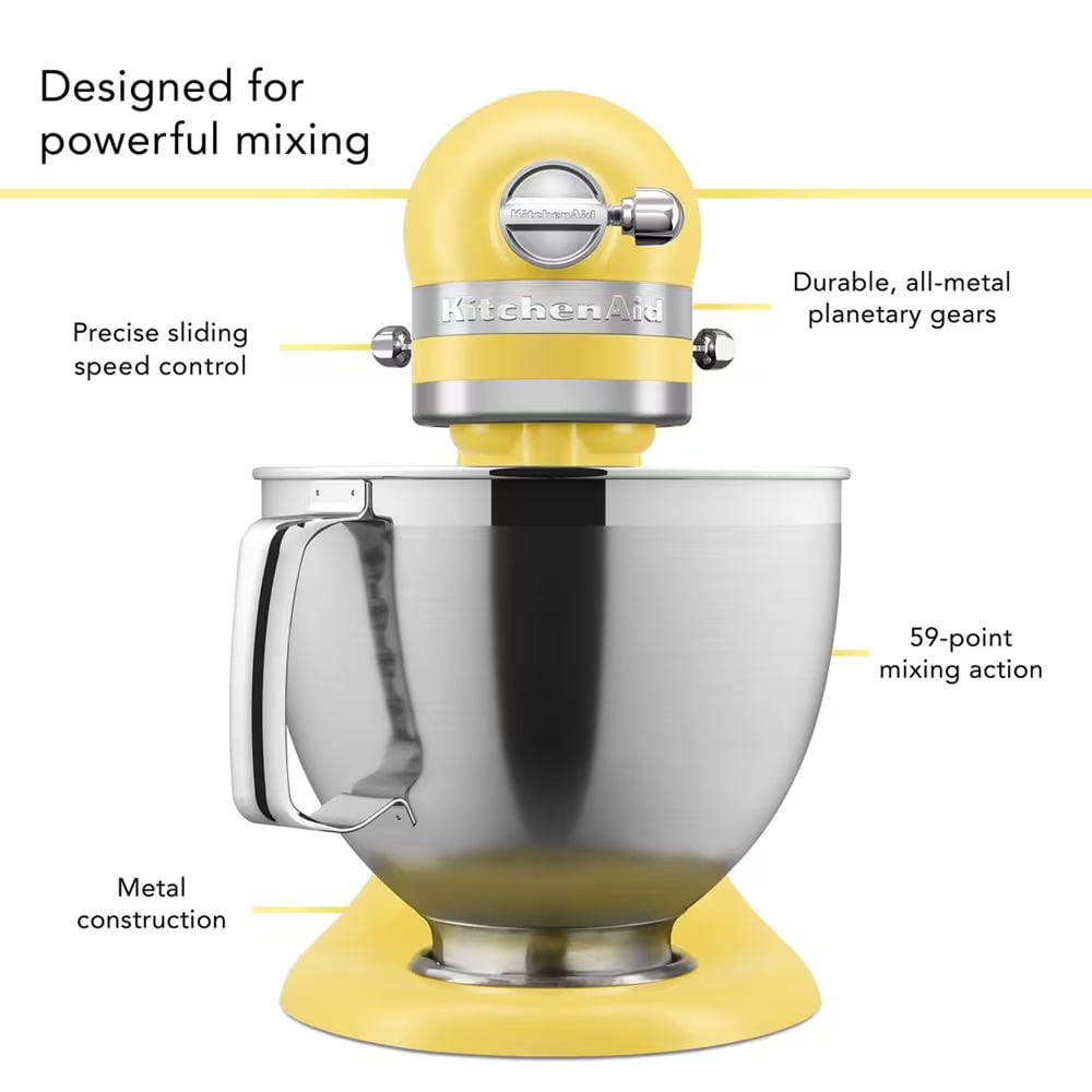 KitchenAid Classic Series 4.5-Quart Tilt-Head Stand Mixer, Butter