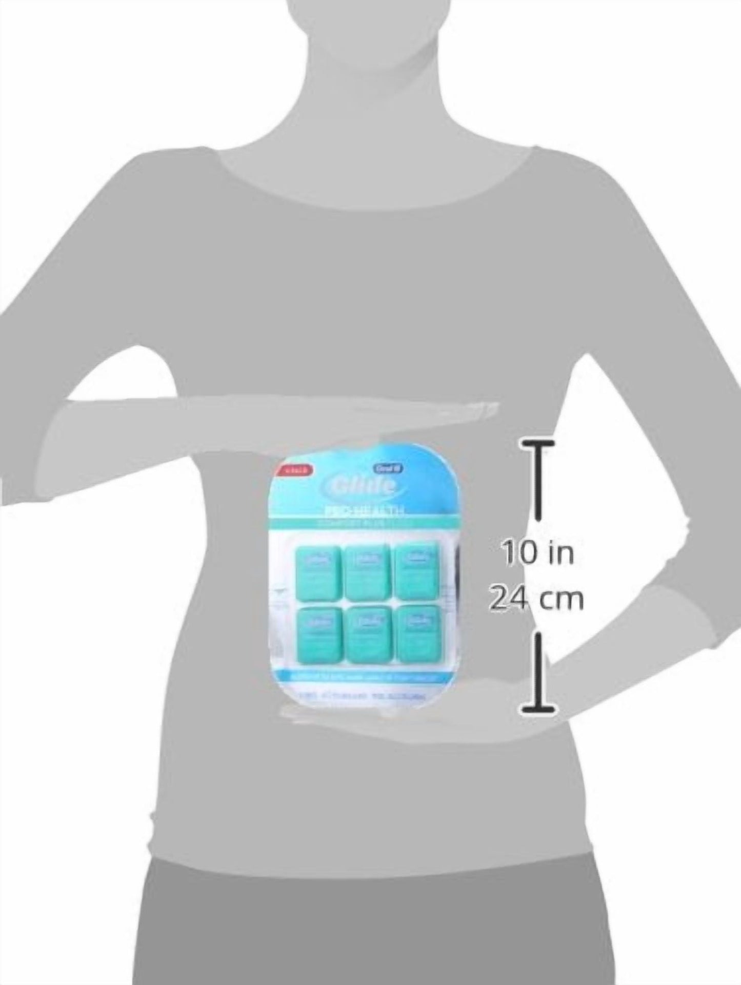 (Pack of 6) Oral-B Glide Mint Comfort Plus Floss 43.7 Yd