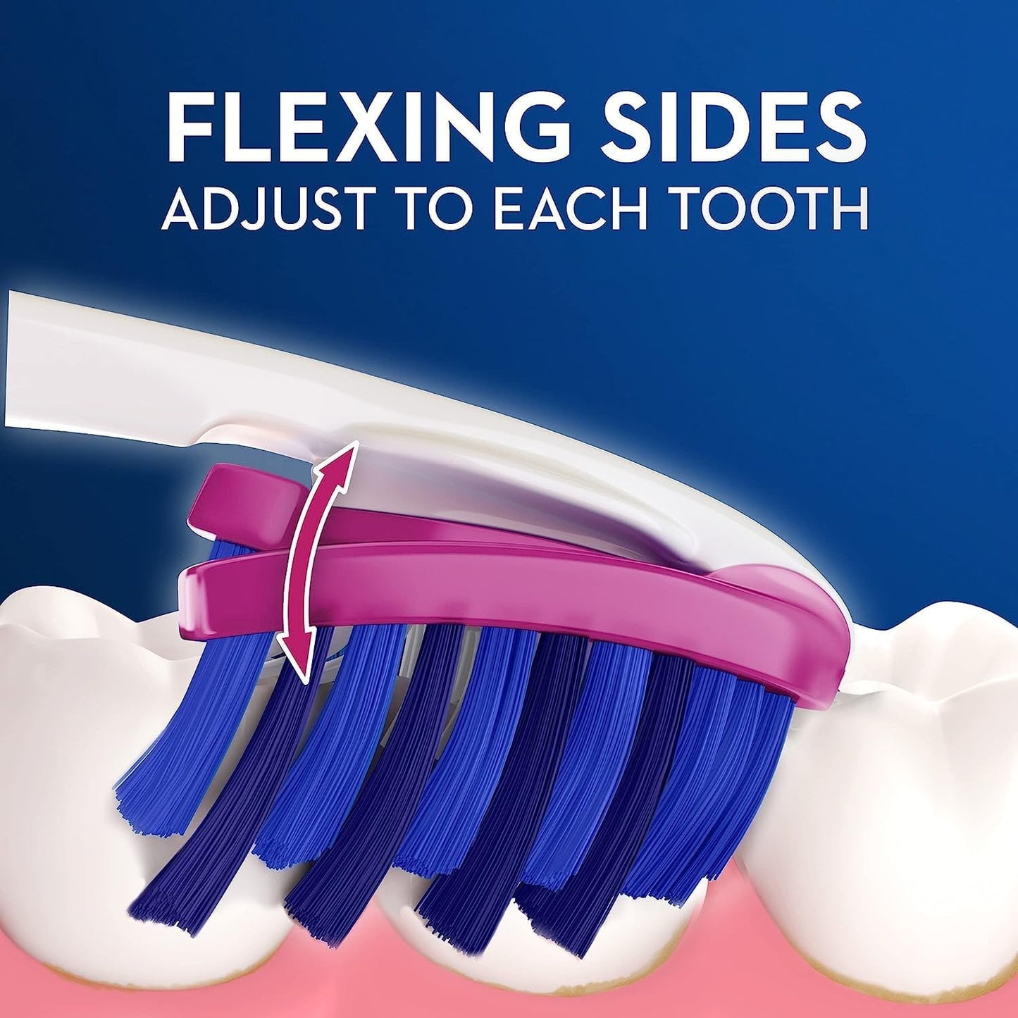 Oral-B Pro-Flex Stain Eraser Manual Toothbrush, Medium, 1 Count