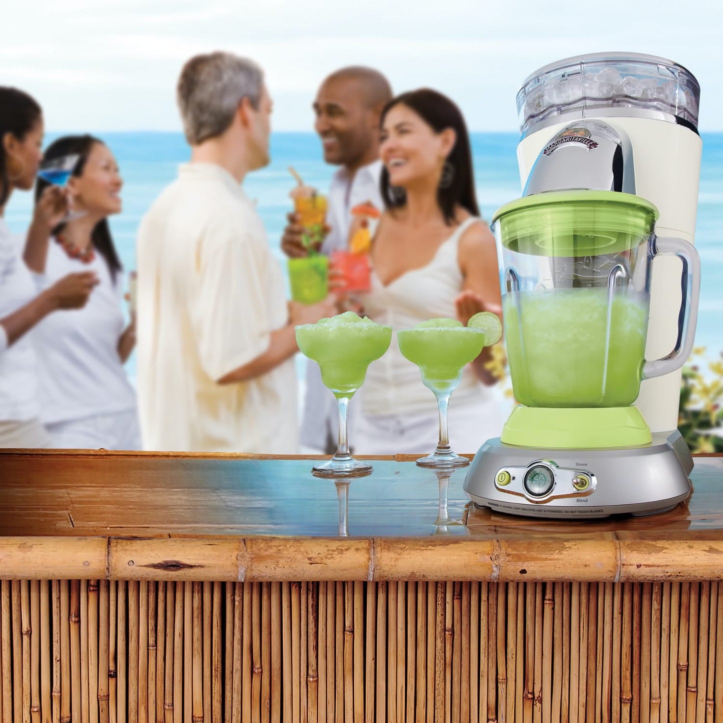Margaritaville Bahamas Frozen Concoction Maker, Off White & Lime Green
