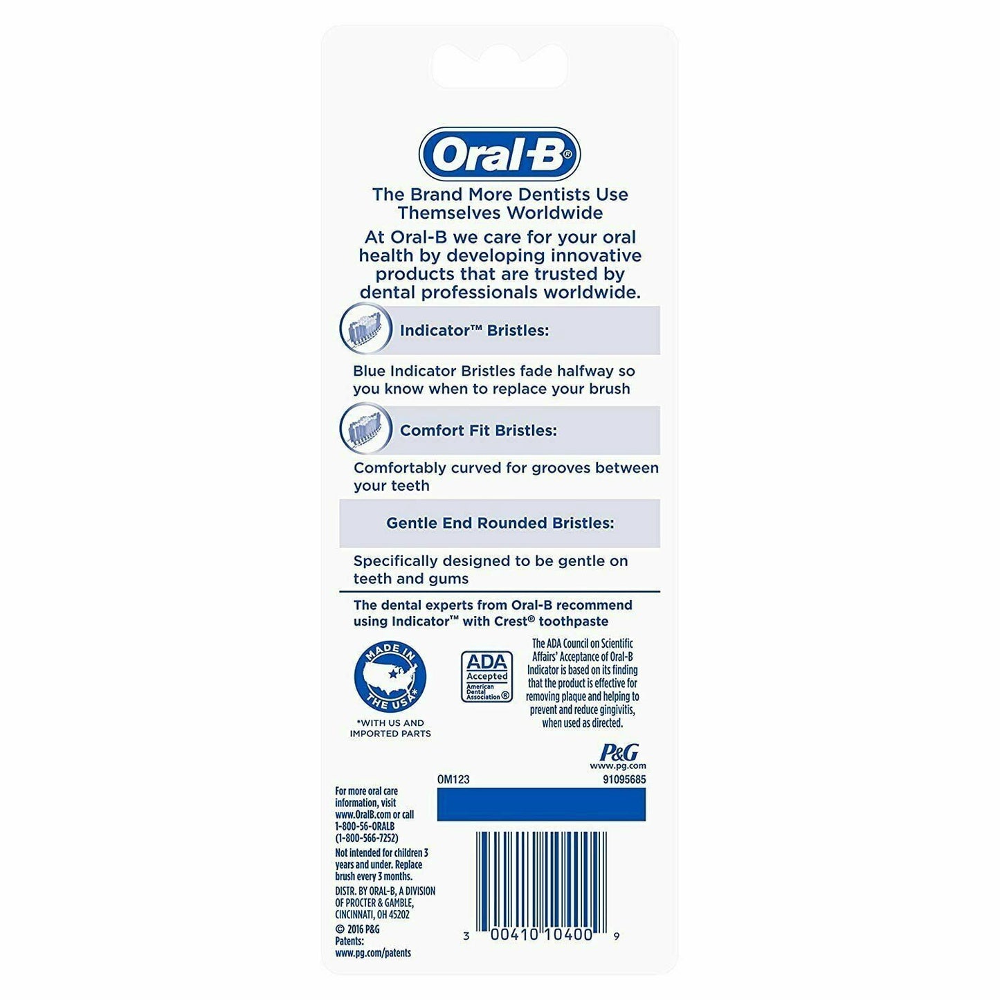 Oral-B 40 Soft Bristles Indicator Contour Clean Toothbrush, 4 Count Pack of 3