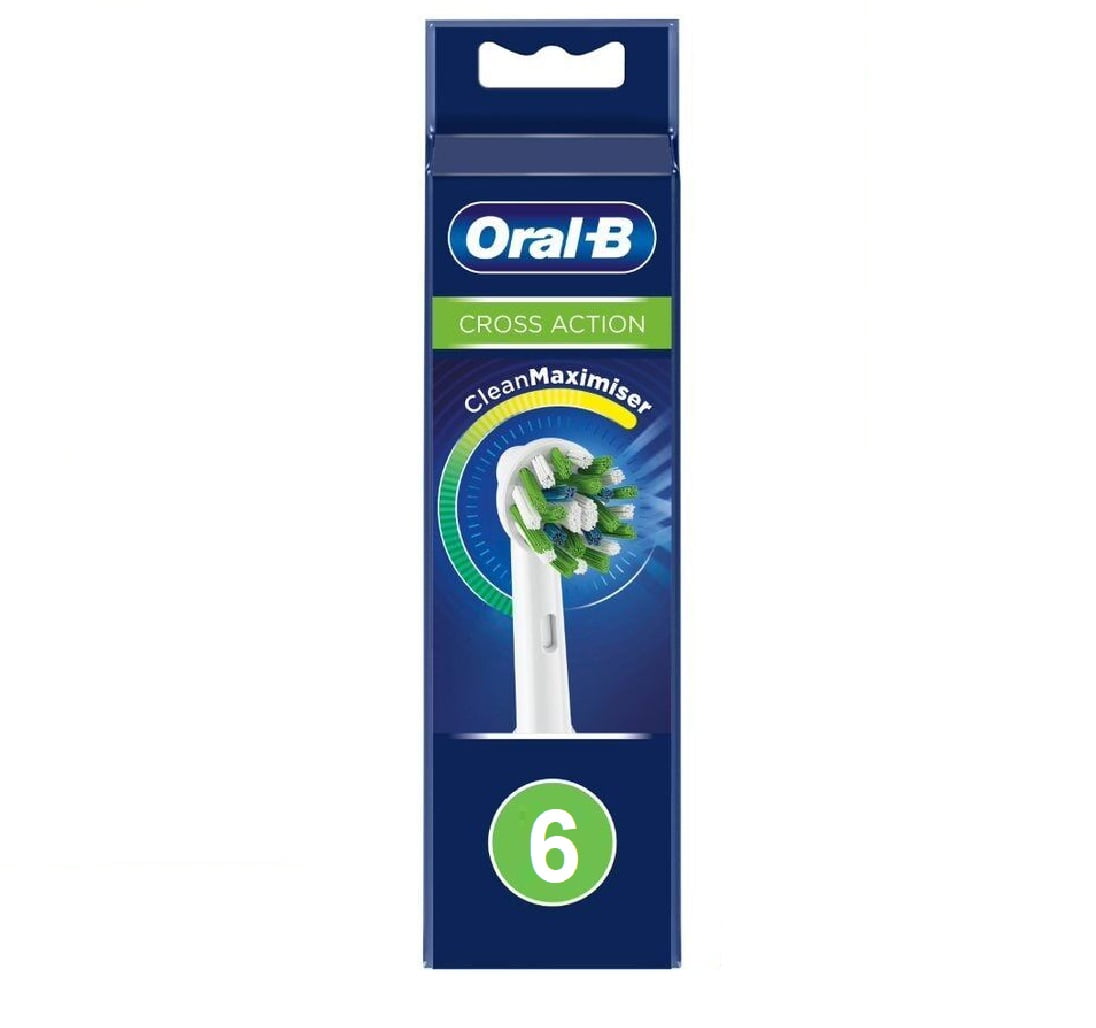Oral-B Cross Action Toothbrush Replacement Refills, 6 ct