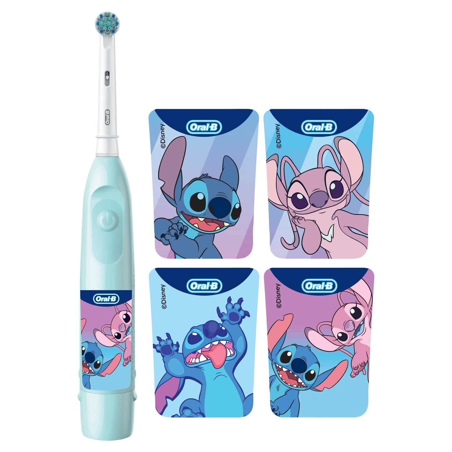 Oral-B Kids Toothbrush, STITCH Electric Battery Powered Toothbrush for Ages 3+, Extra Soft Bristles