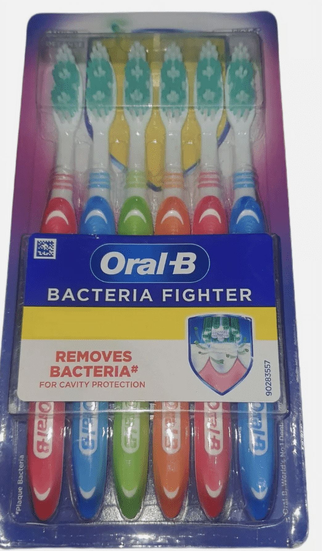 Oral-B Bacteria Fighter 6 count, soft bristles
