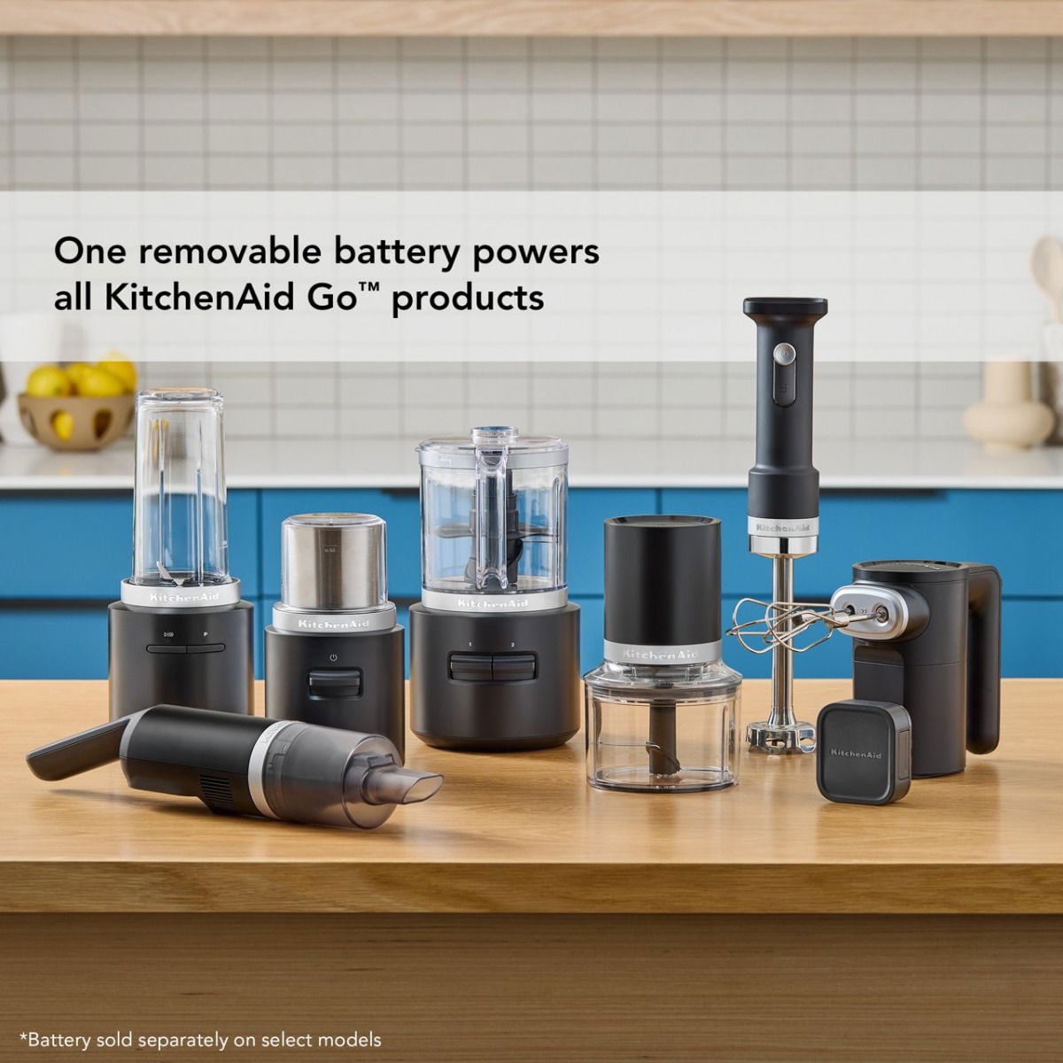 KitchenAid Go™ Cordless Hand Blender with Accessories | Battery Sold Separately