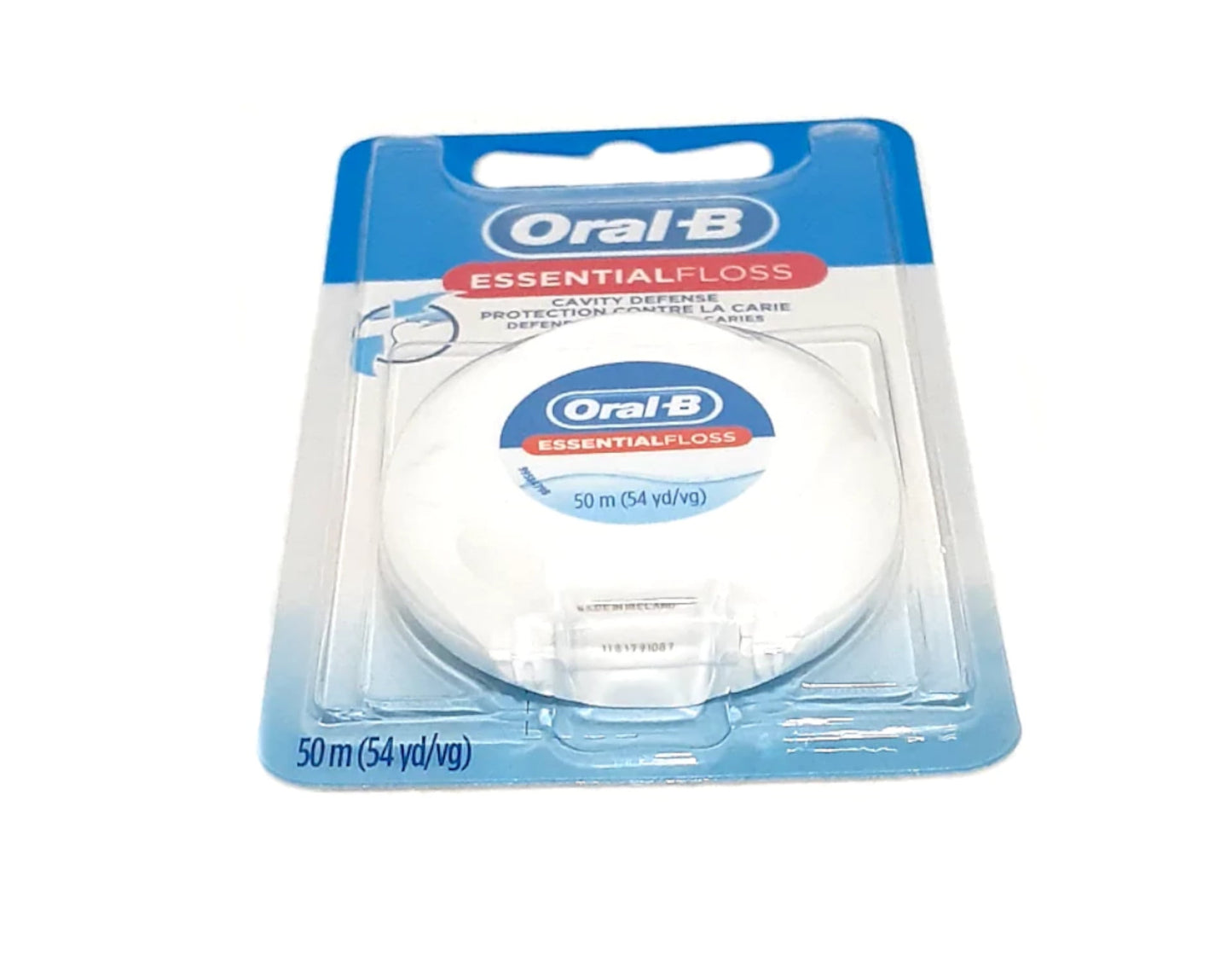 Oral-B Essential Floss Unflavored Waxed 54 Yards (50m) - Pack of 5