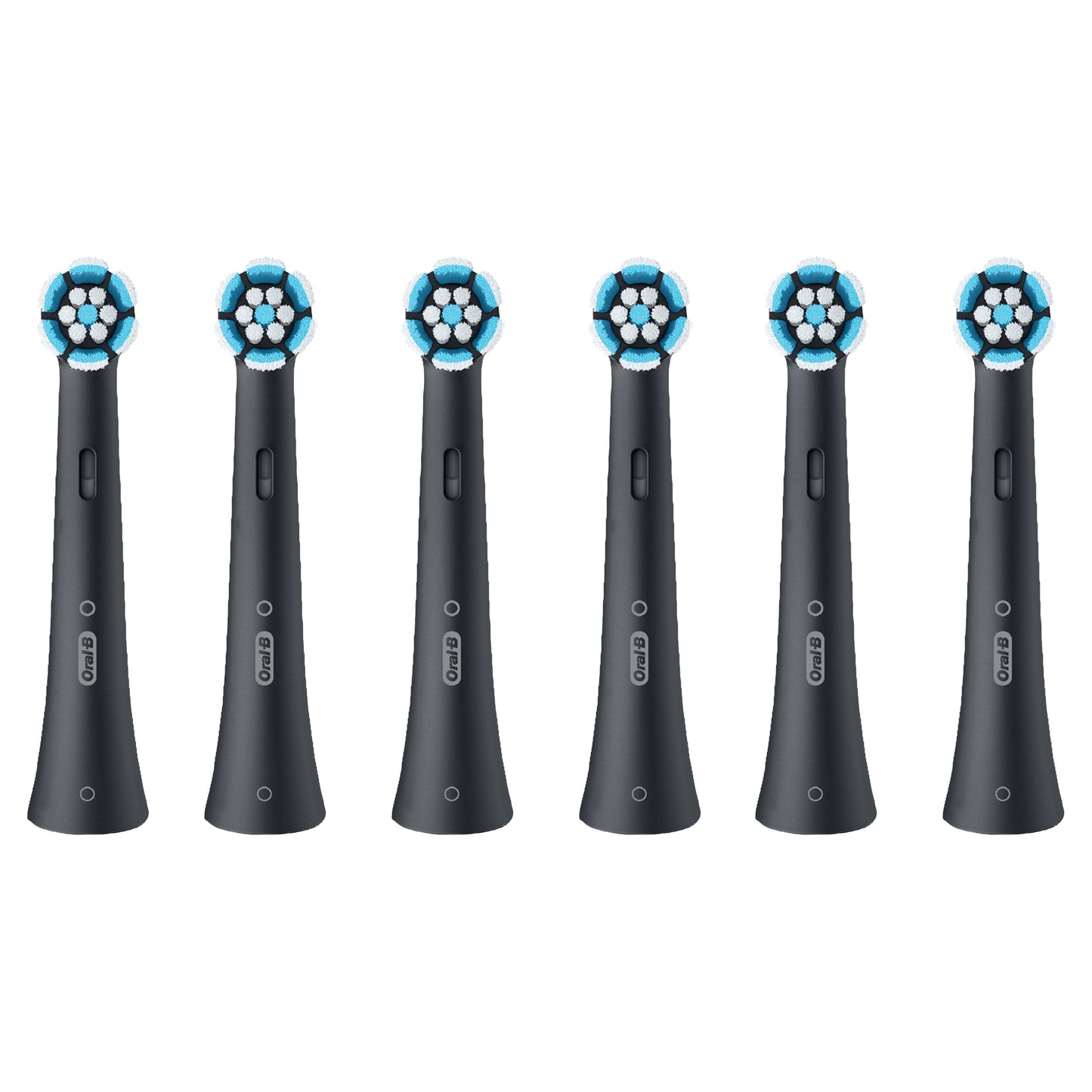 Oral-B iO Gum & Sensitive Replacement Heads, Electric Toothbrush Brush Heads, Black, 6 Count