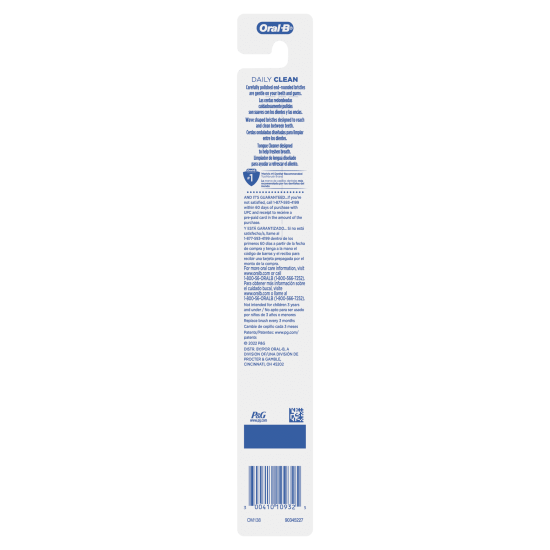Oral-B Daily Clean Toothbrush, Medium, Gentle On Gums & Teeth, 1 Each ( TWO PACK )