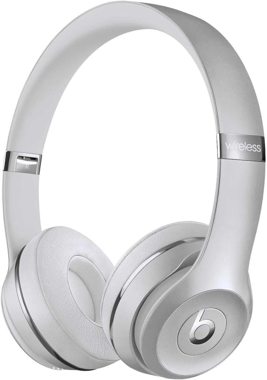Dre Beats Solo3 Wireless On-Ear Headphones (Silver) Bundle with More Accessories