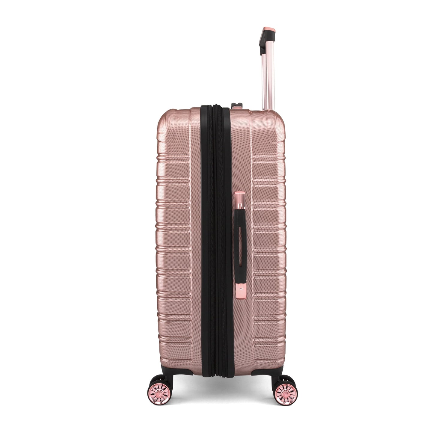 iFLY Fibertech 2-Piece Hardside Luggage Set – 20" Carry-On &amp; 28" Checked Suitcase, Rose Gold
