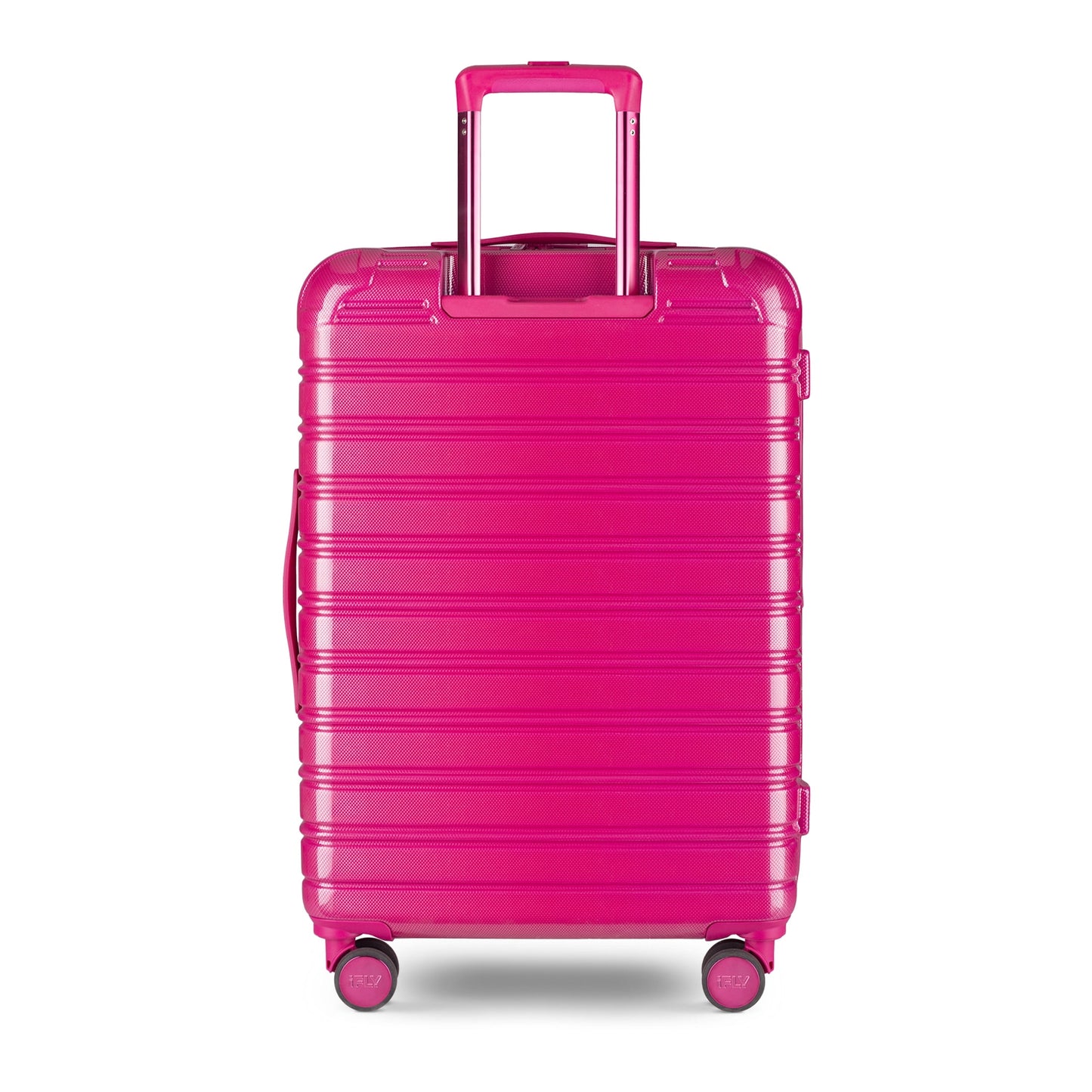 iFLY Fibertech 2-Piece Hardside Luggage Set – 20" Carry-On &amp; 28" Checked Suitcase, Rose Gold