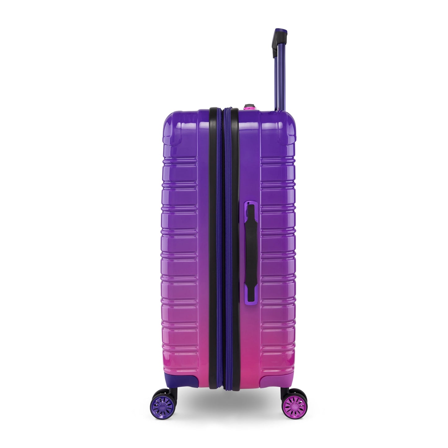 iFLY Fibertech 2-Piece Hardside Luggage Set – 20" Carry-On &amp; 28" Checked Suitcase, Rose Gold
