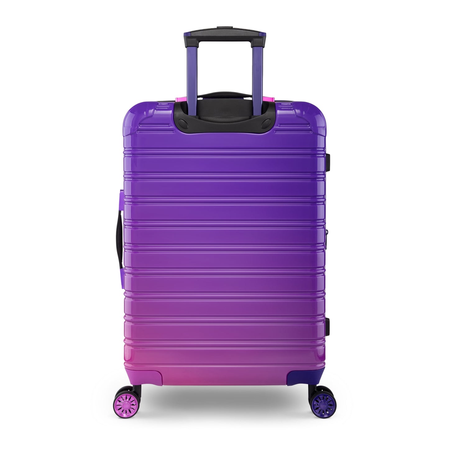 iFLY Fibertech 2-Piece Hardside Luggage Set – 20" Carry-On &amp; 28" Checked Suitcase, Rose Gold