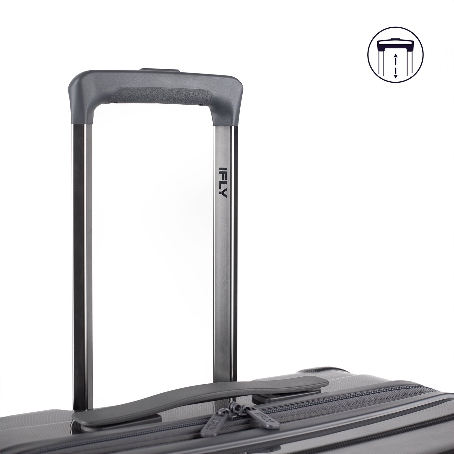 iFLY Fibertech 2-Piece Hardside Luggage Set – 20" Carry-On &amp; 28" Checked Suitcase, Rose Gold