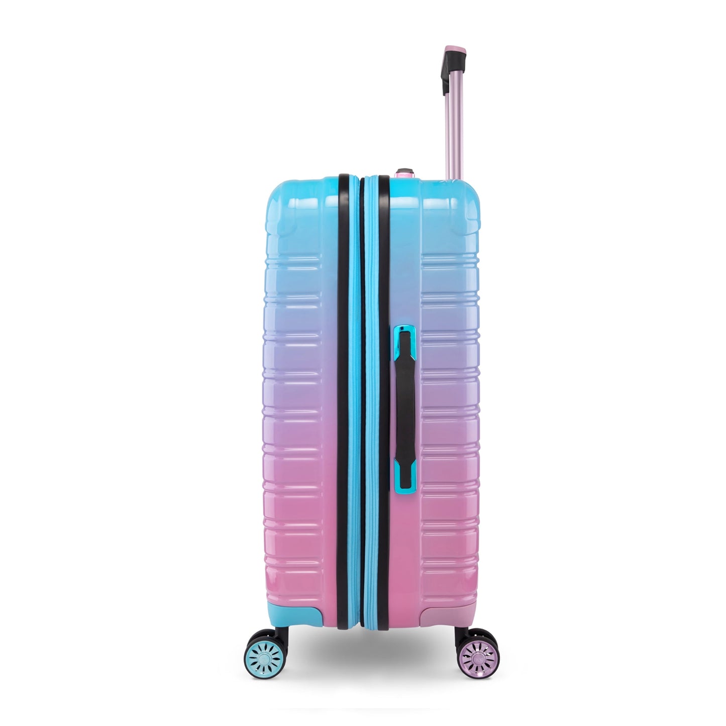 iFLY Fibertech 2-Piece Hardside Luggage Set – 20" Carry-On &amp; 28" Checked Suitcase, Rose Gold