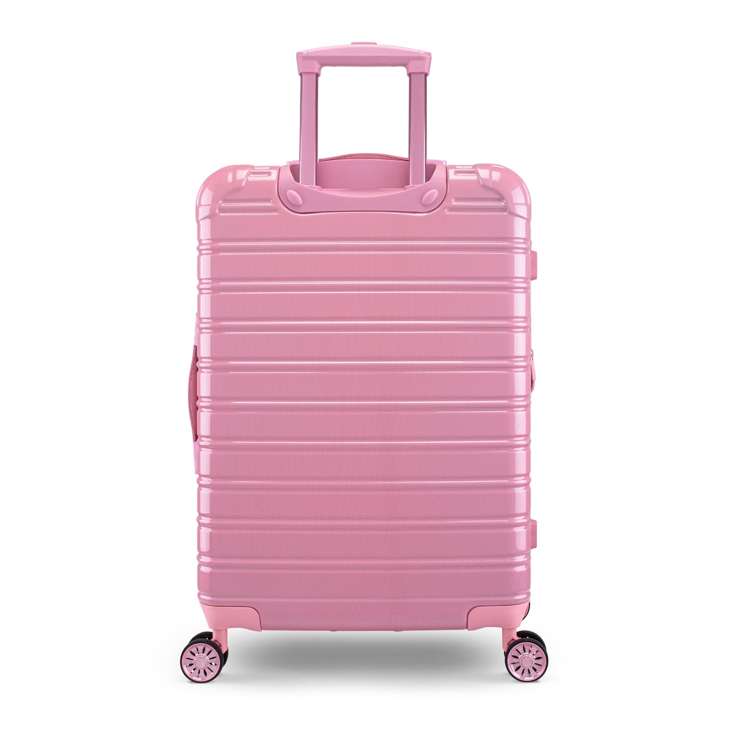 iFLY Fibertech 2-Piece Hardside Luggage Set – 20" Carry-On &amp; 28" Checked Suitcase, Rose Gold