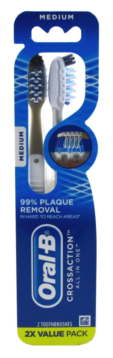 Oral-B Toothbrush All-In-One Medium Value Twin Pack (Pack of 3)