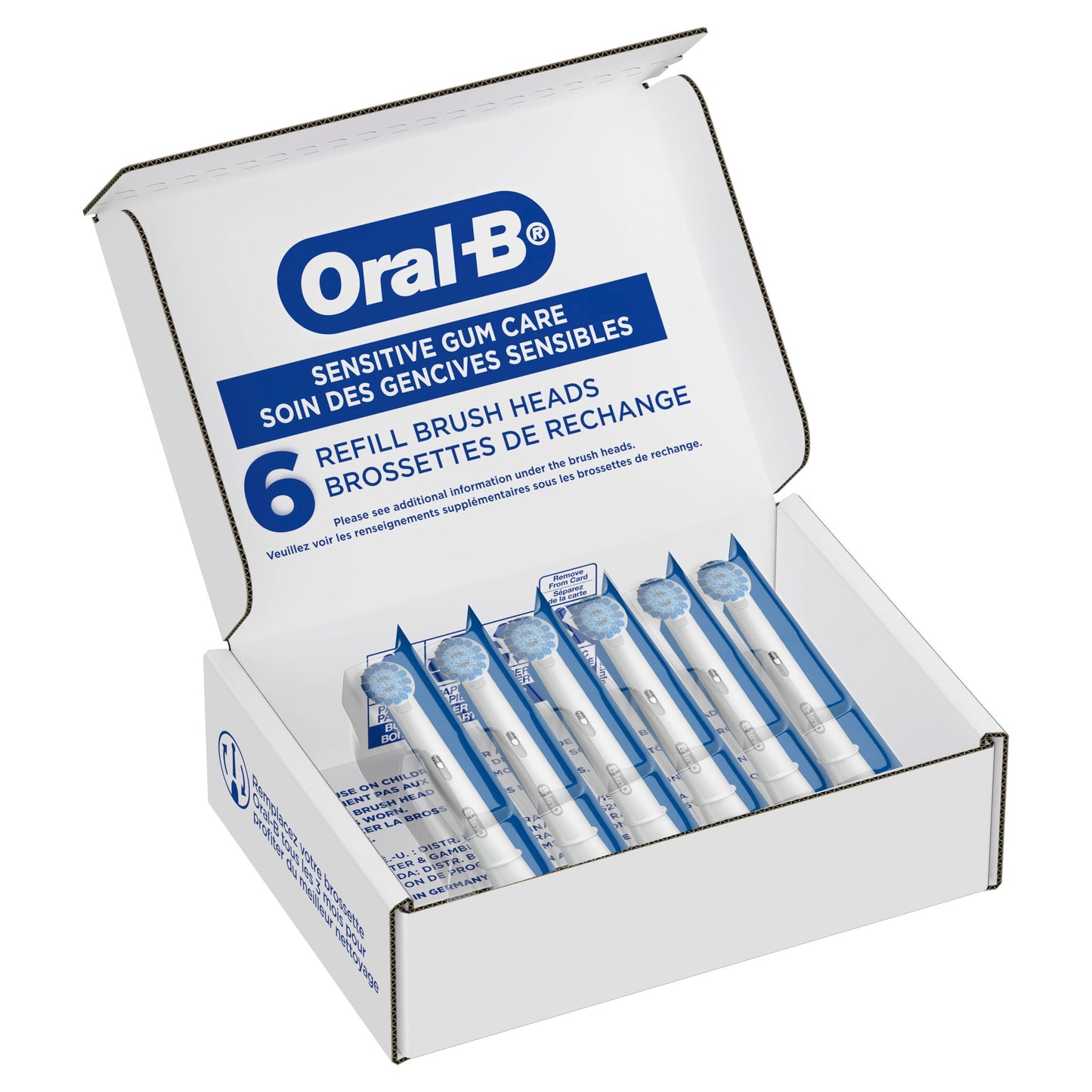 Oral-B Toothbrush Heads, Sensitive Gum Care Electric Toothbrush Replacement Brush Heads, 6 Count