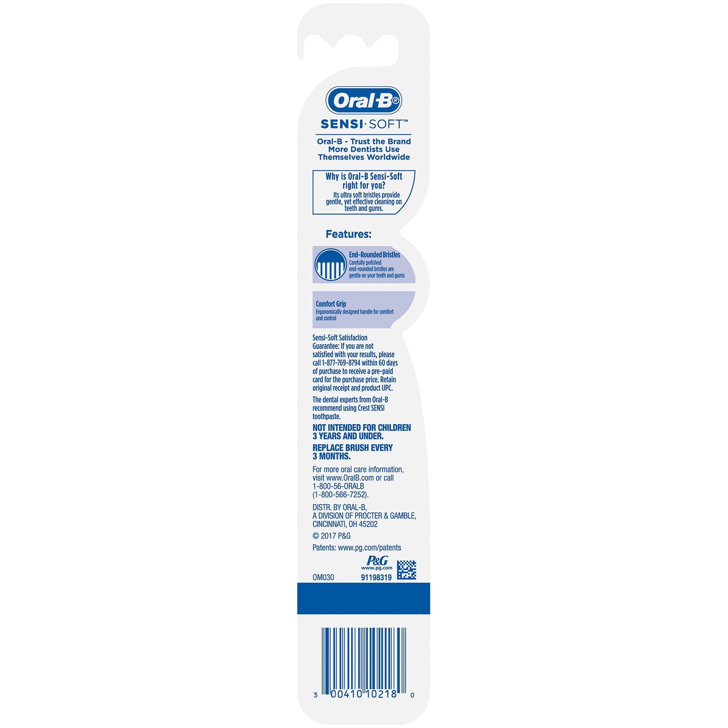 Oral-B Sensi-Soft Toothbrush, Ultra Soft, 1 Count
