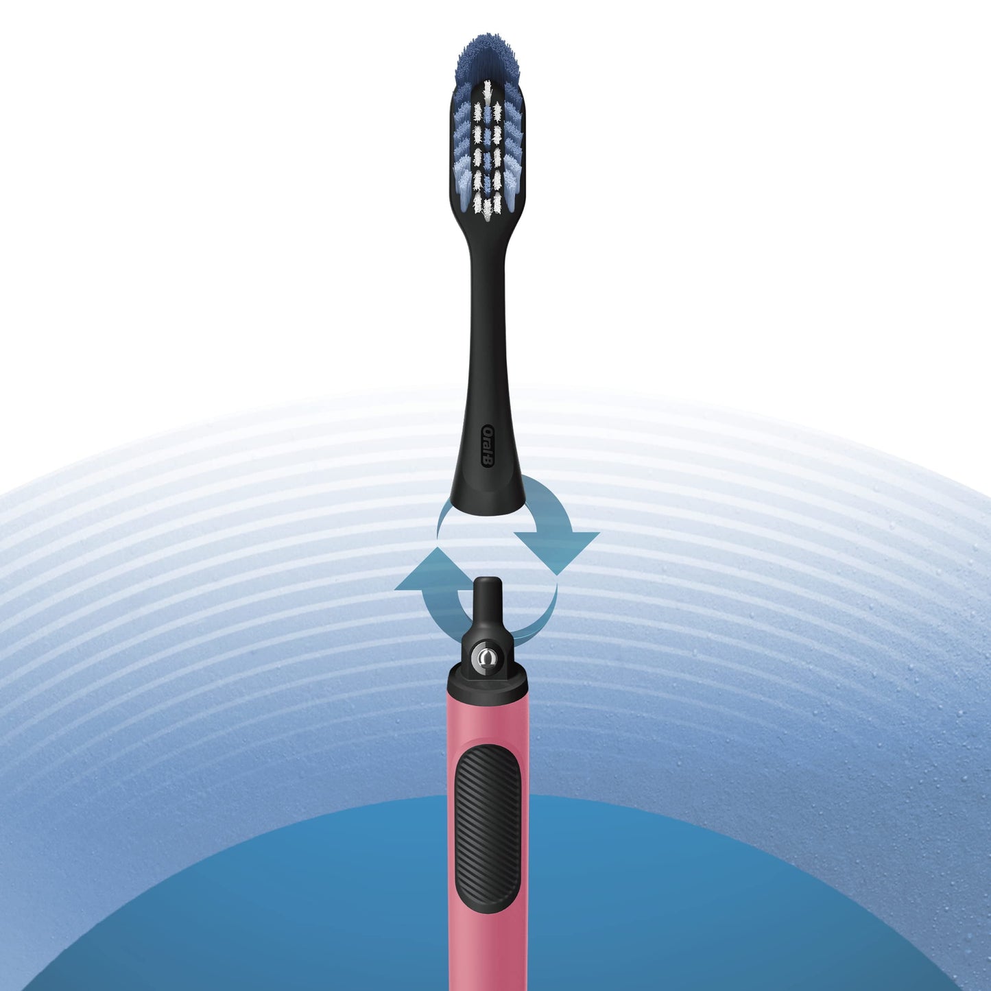 Oral-B Clic Manual Toothbrush, Coral, with Replaceable Brush Head - 1 Count