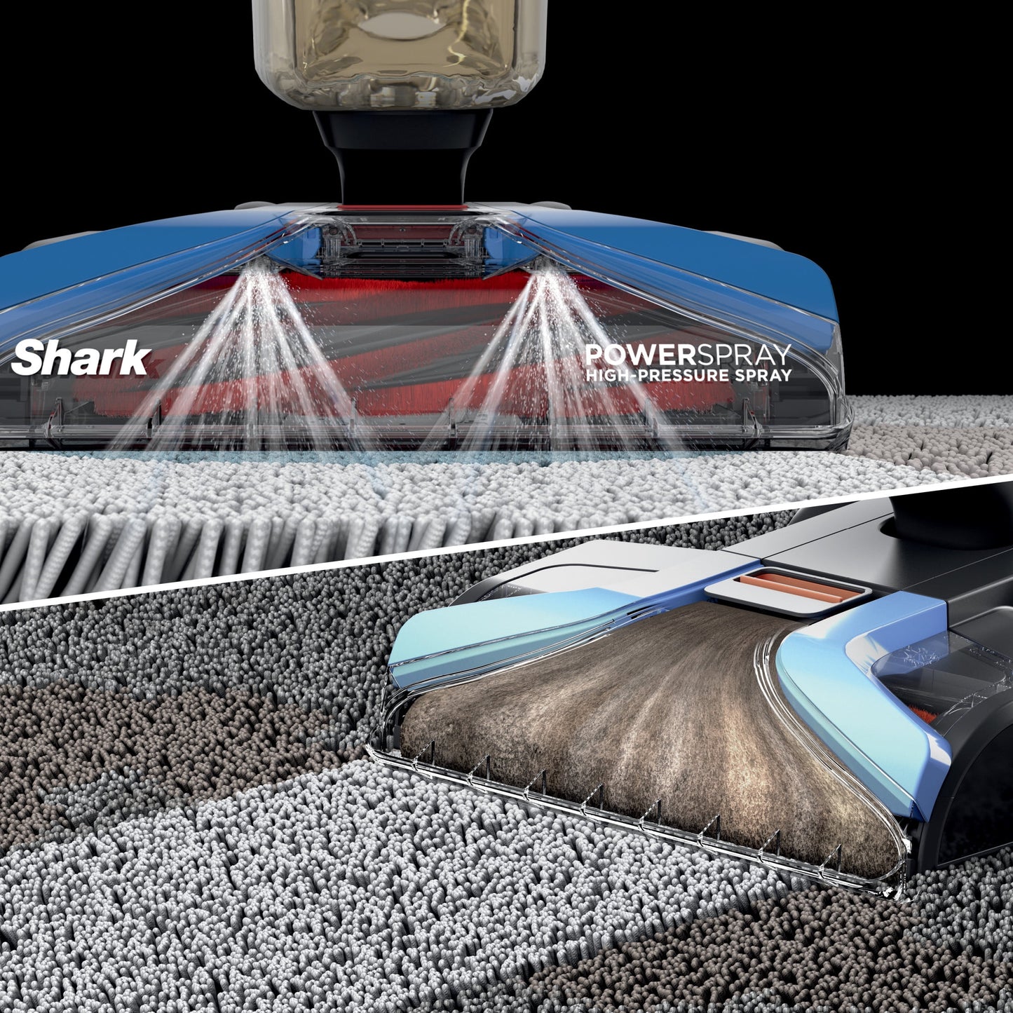 Shark CarpetXpert Upright Carpet &amp; Area Rug Cleaner, Pet Friendly, Lightweight &amp; Powerful, Dirt &amp; Odor Removal, Carpet Shampooer, Cleaning Solution, EX121BRN Blue