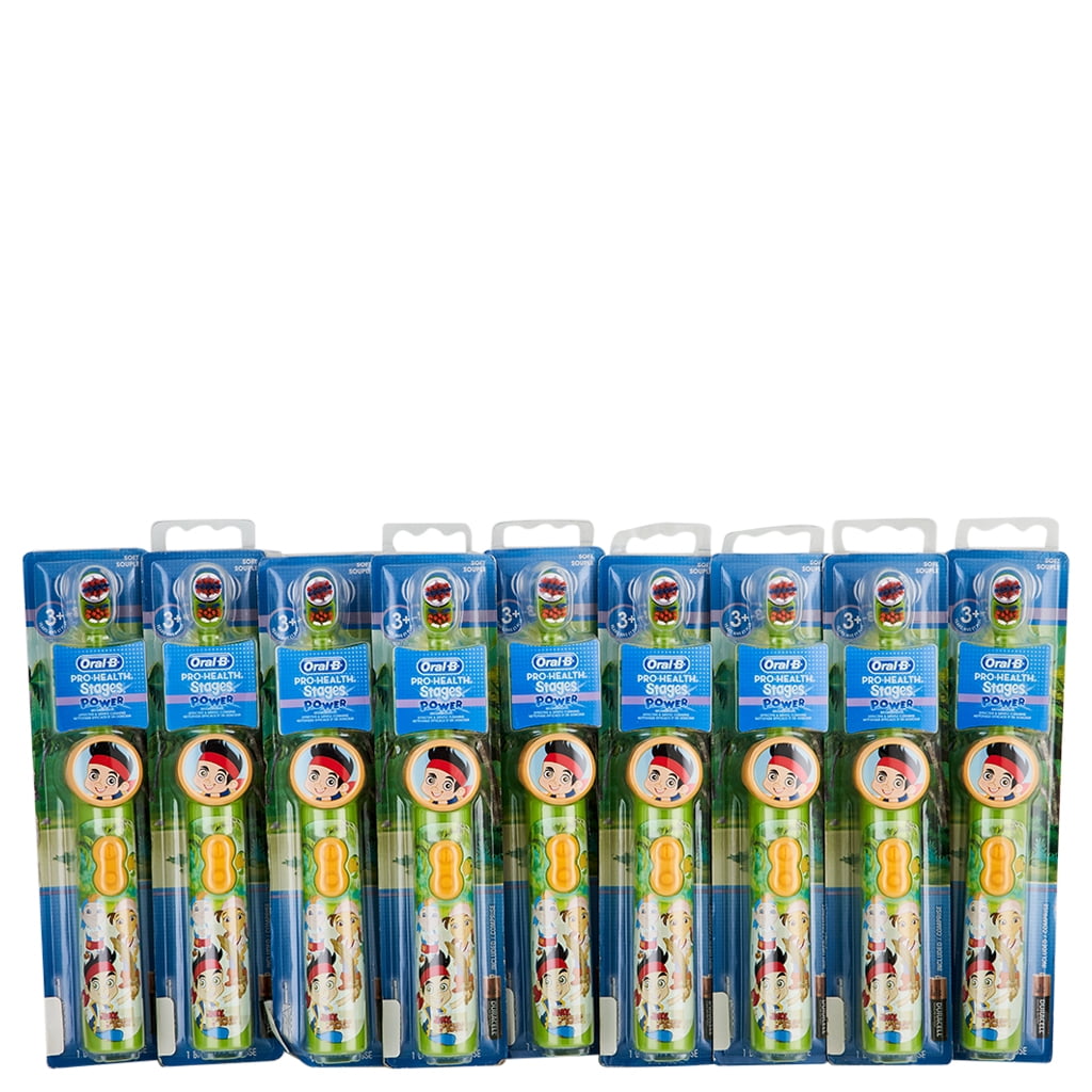 Oral-B Pro Health Stages Power Kids ToothBrush Jake &amp; The Neverland Pirates 9 Ct