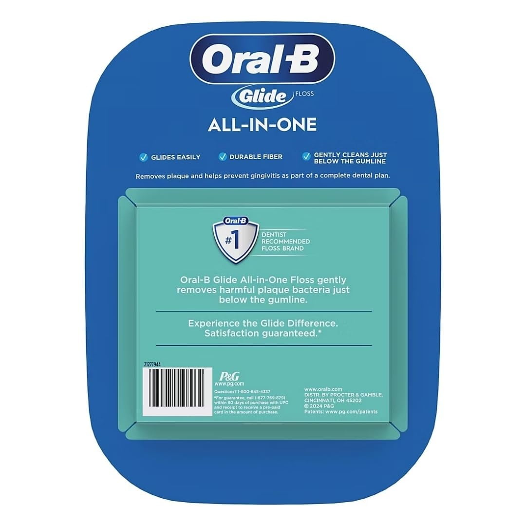 Oral-B Glide All-In-One Mint Flavor Dental Floss, 44 m, 6 pk.