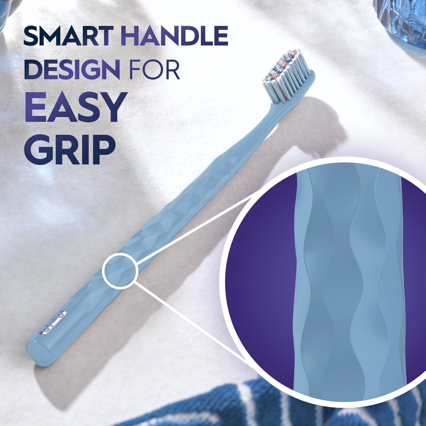 Oral-B Toothbrush Pro Whitening Brilliance, Extra Soft, Black, 1 Count
