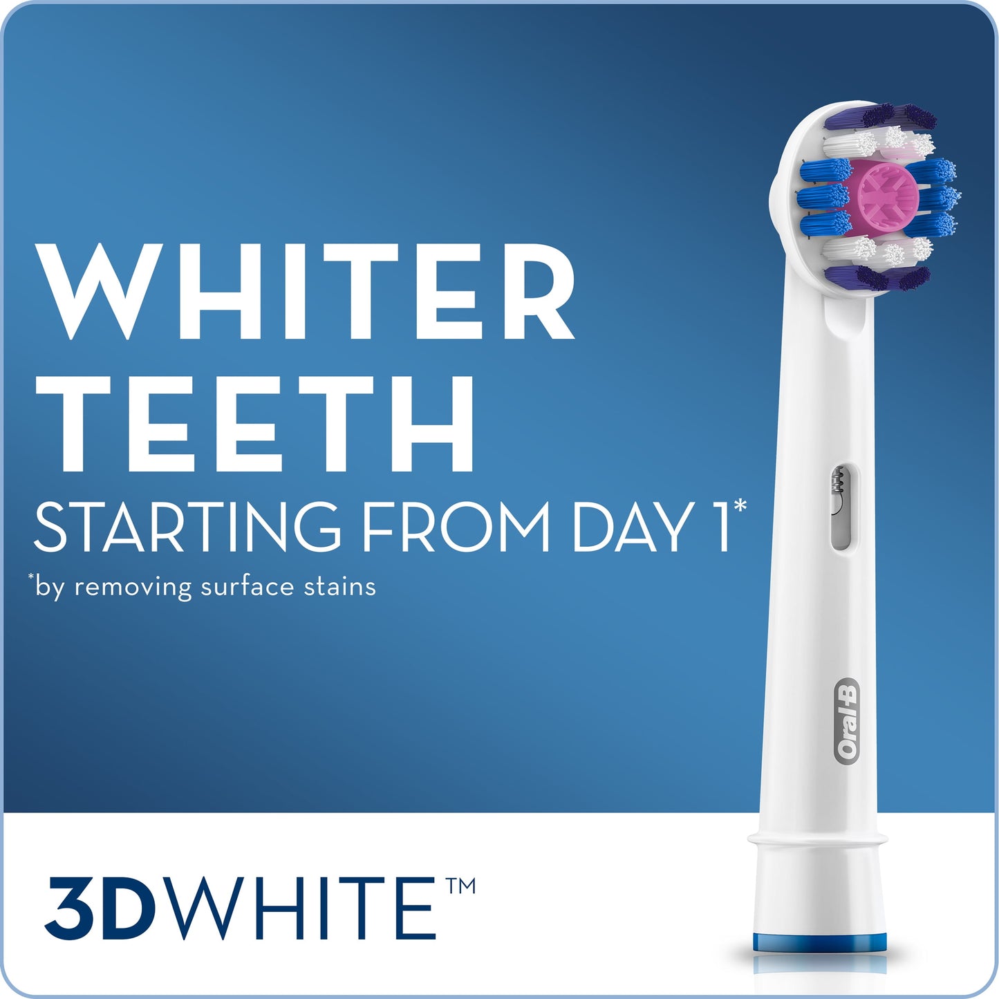 Oral-B 3D White Replacement Brush Heads 3 ct Carded Pack