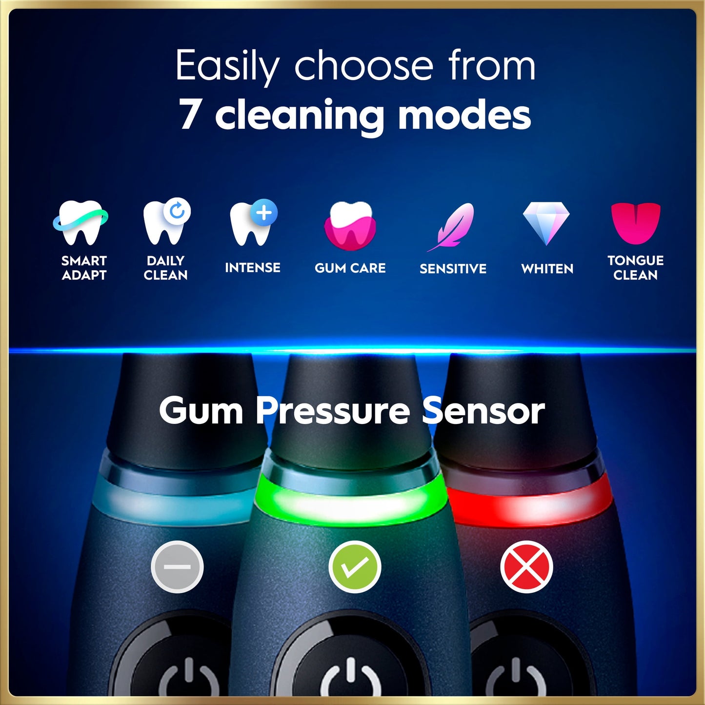 Oral-B Toothbrush, iO Series 9 Electric Toothbrush with 4 Brush Heads, Black Onyx