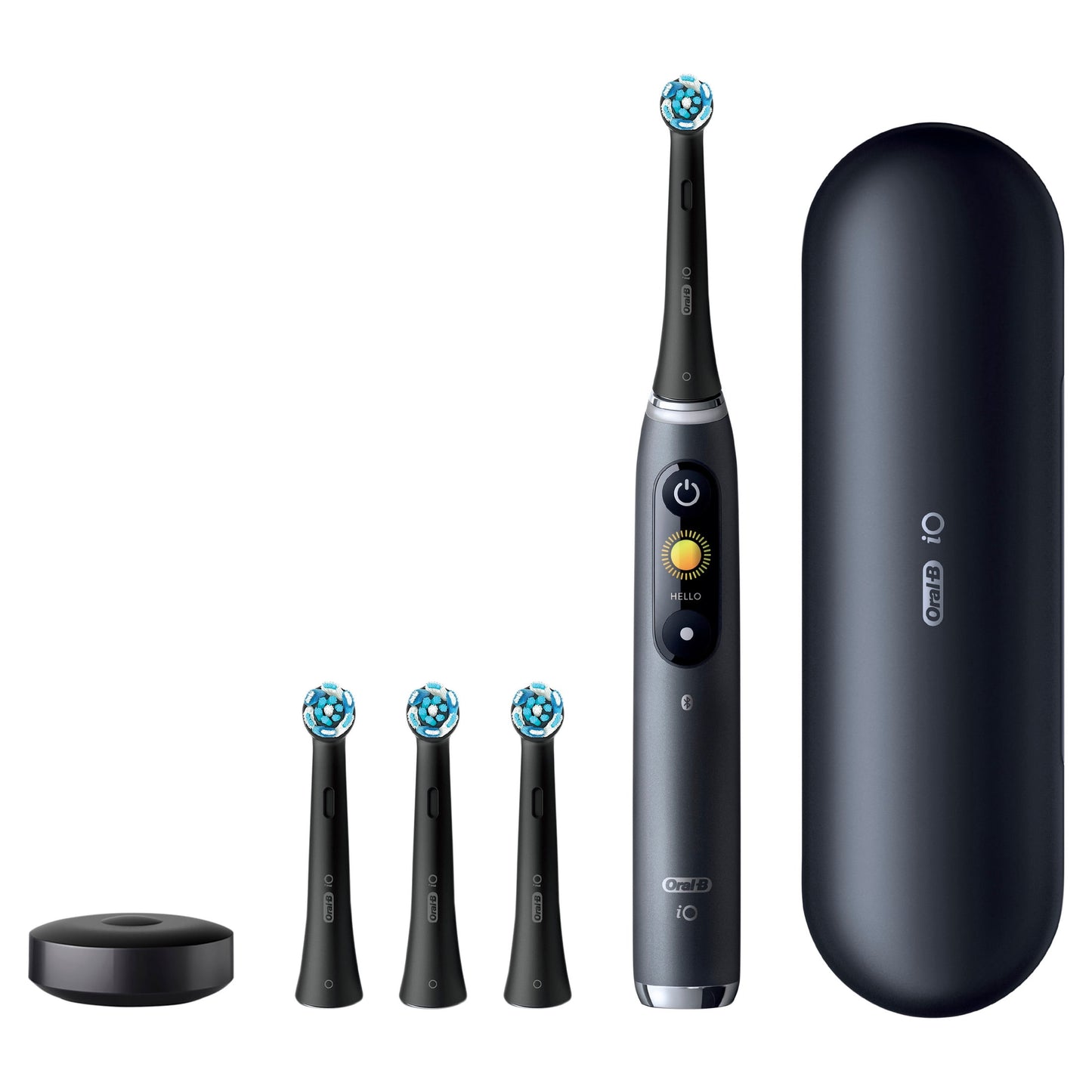 Oral-B Toothbrush, iO Series 9 Electric Toothbrush with 4 Brush Heads, Black Onyx