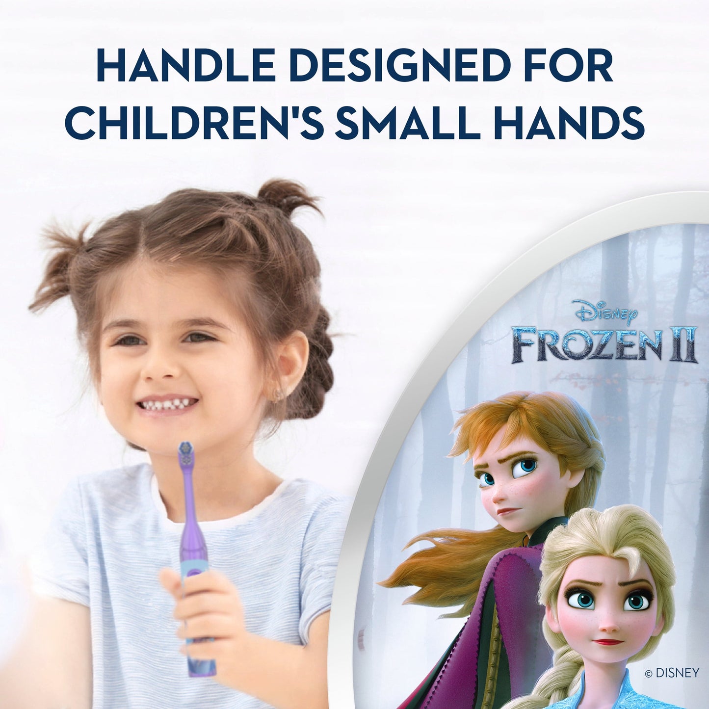 Oral‑B Kids Toothbrush, Pro‑Health Battery Powered Kids Toothbrush, Disney’s Frozen, Soft Bristles, Ages 3+