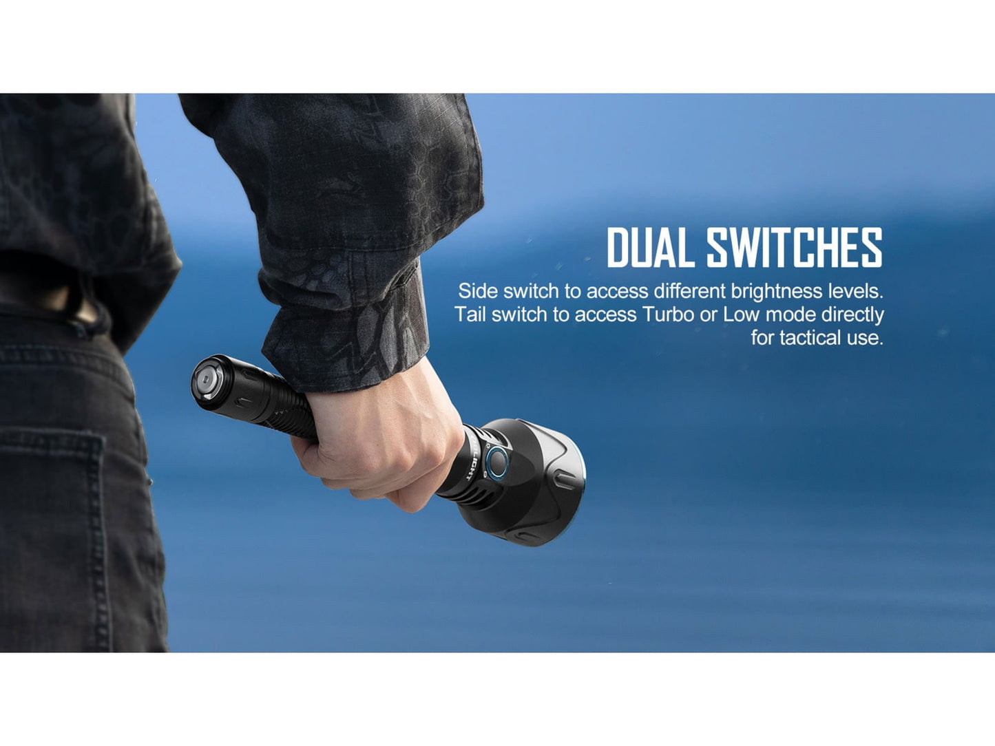 Olight Javelot Pro 2 Long Throw 2500 Lumens LED Rechargeable Flashlight, Black