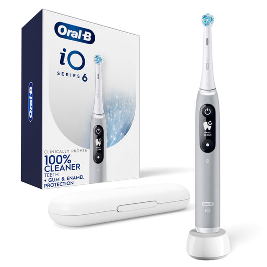 Oral-B Toothbrush, iO Series 6 Electric Toothbrush with (1) Brush Head, Gray Opal