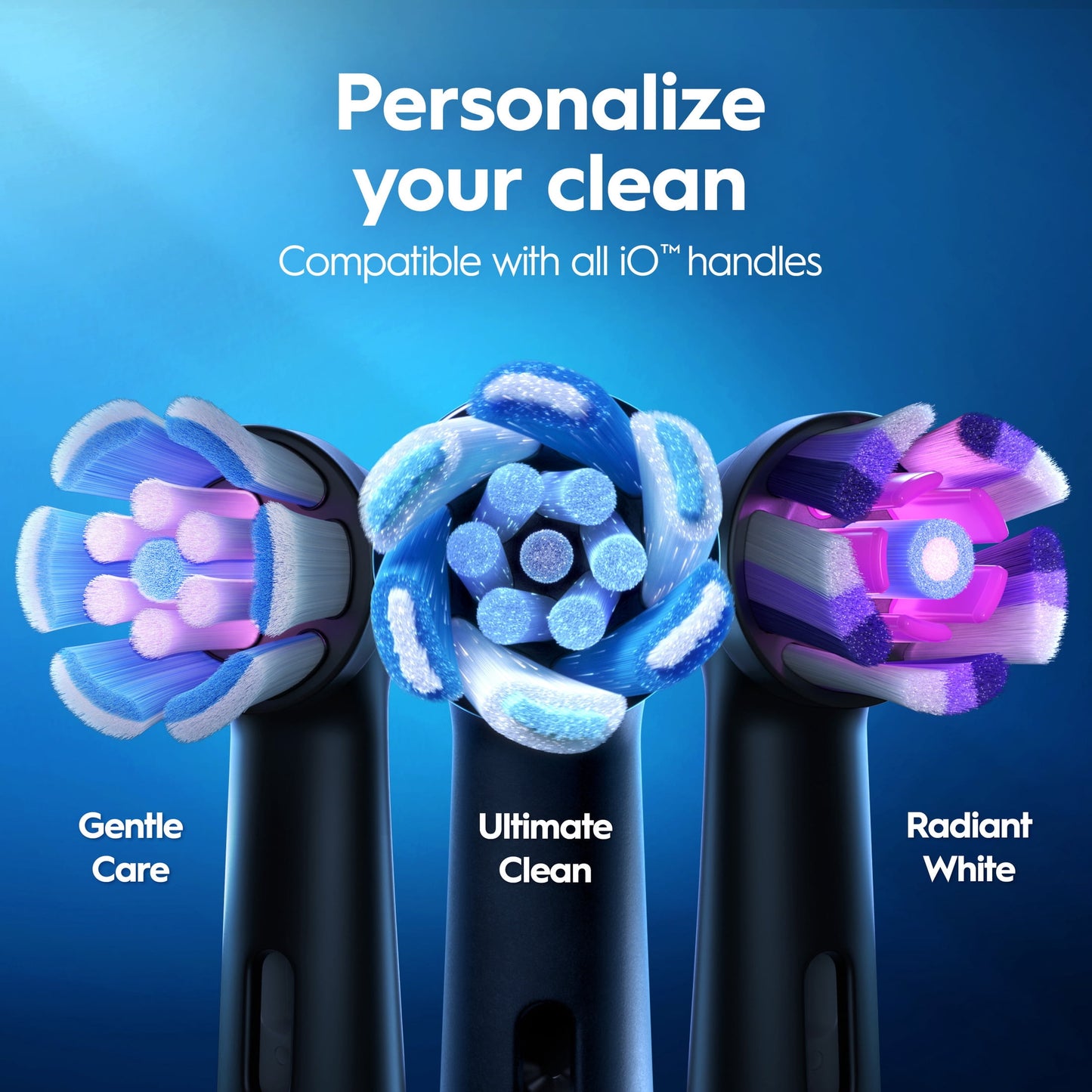 Oral‑B Toothbrush, iO Series 4 Rechargeable Electric Toothbrush for Adults &amp; Kids 3+, Icy Blue, Compact Head