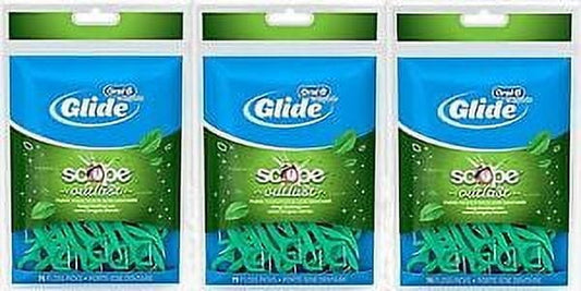 Oral-B Glide SCOPE Dental Floss Picks, 3 Pack, 225 Count