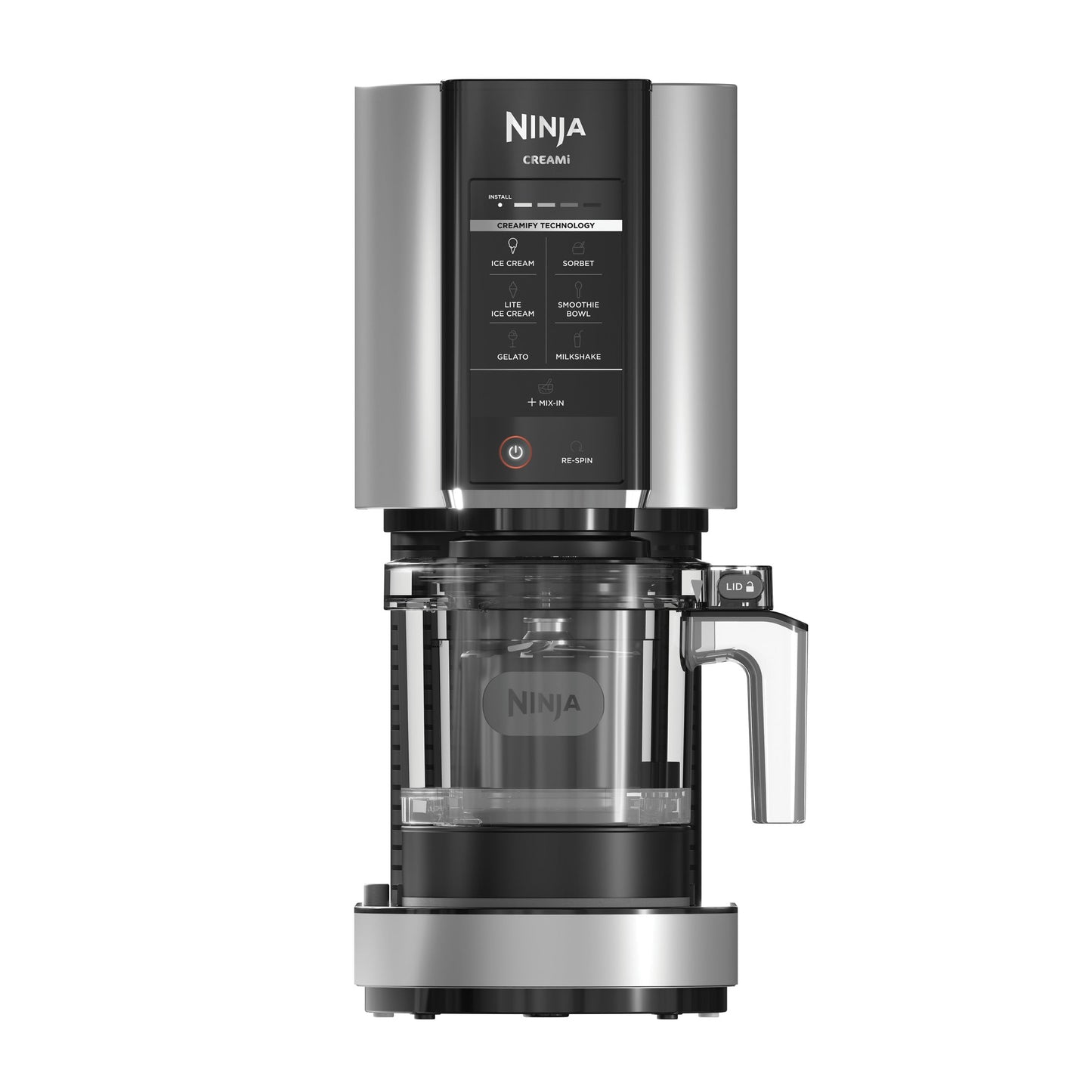 Ninja CREAMi Ice Cream Maker, for Gelato, Mix-ins, Milkshakes, Sorbet, Smoothie Bowl, 7 One-Touch Programs, (2) 16 Oz Pint Containers &amp; Lids, NC301 Cloud Silver