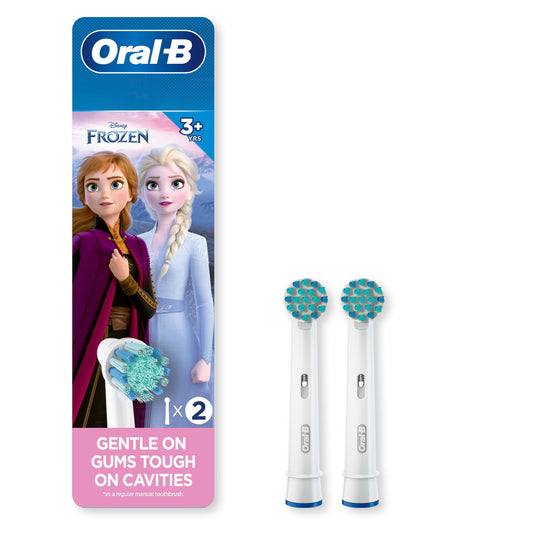 Oral-B Kids Extra Soft Replacement Brush Heads featuring Disney's Frozen II, 2 Count