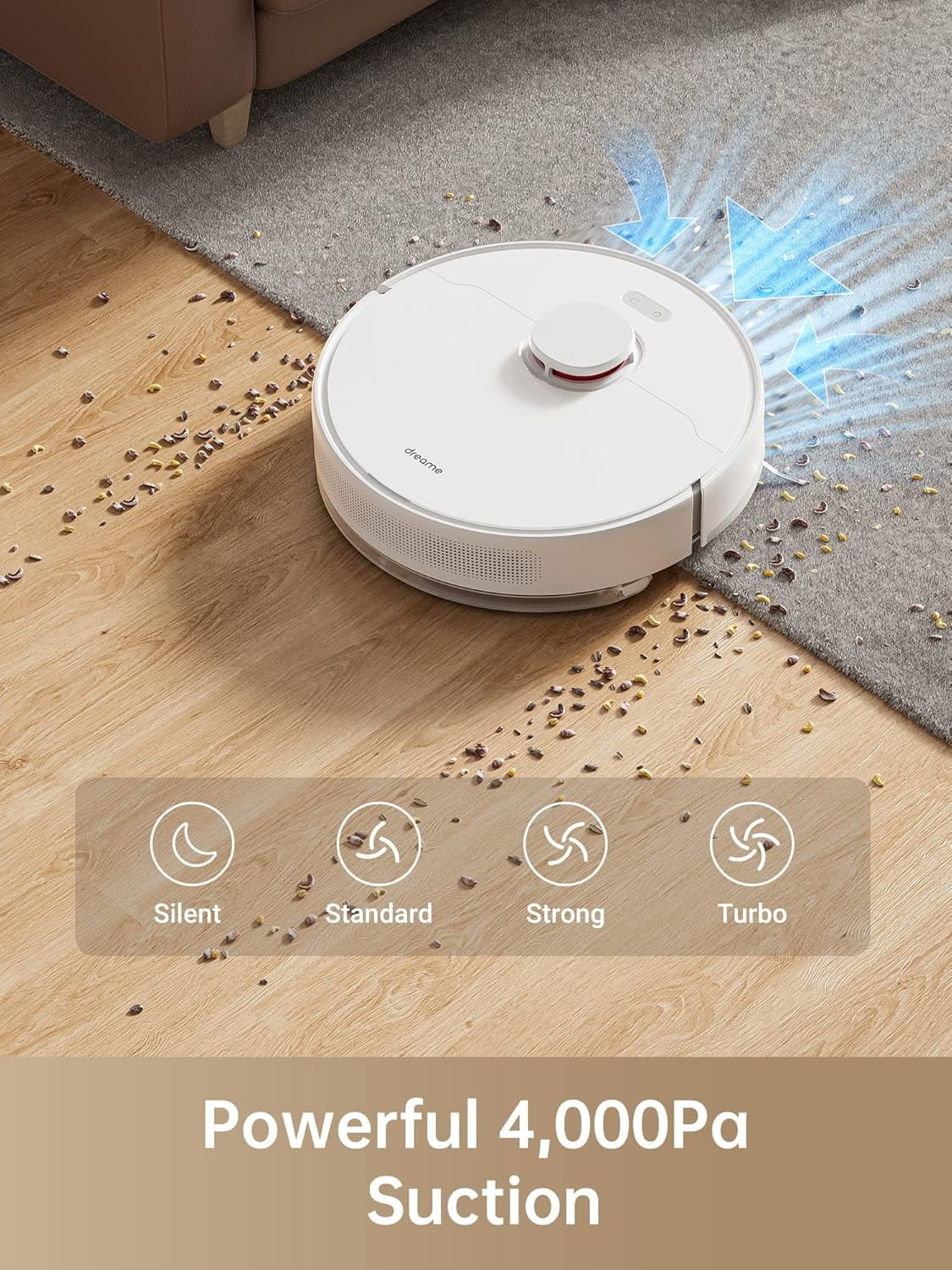 Dreame Robot Vacuum and Mop Combo,45Days of Dust Auto-Empty,4000Pa Suction,LiDAR Navigation,D10 Plus