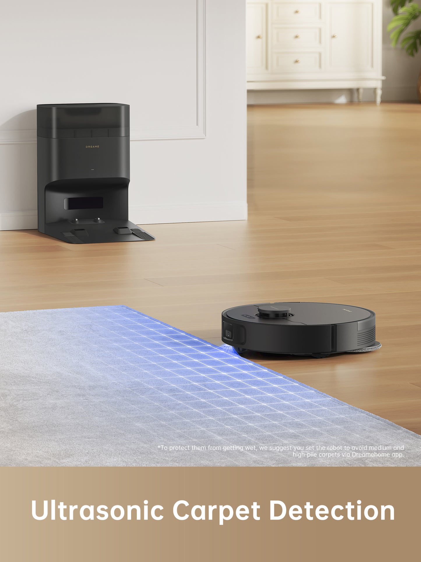 Dreame Robot Vacuum and Mop Combo,45Days of Dust Auto-Empty,4000Pa Suction,LiDAR Navigation,D10 Plus