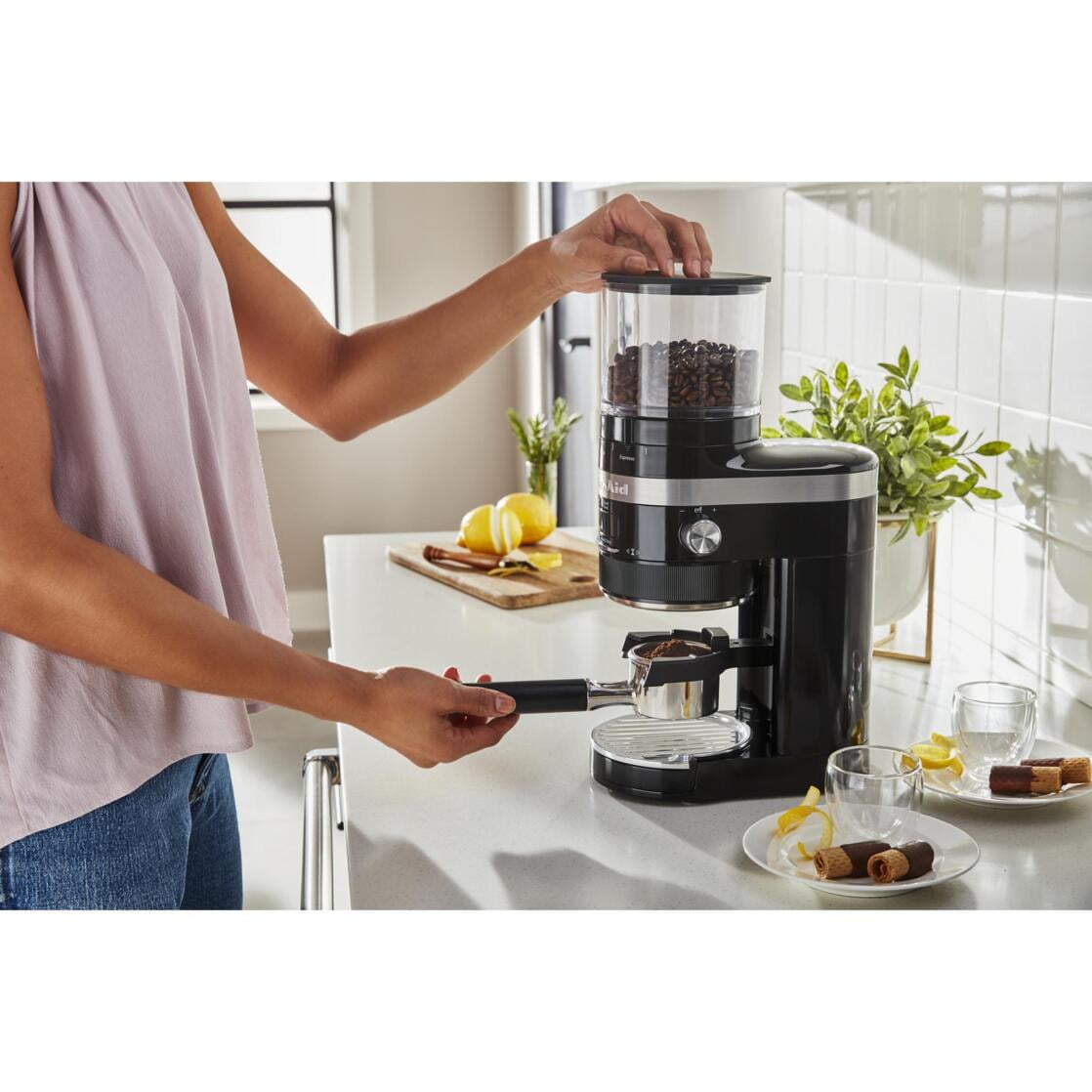 KitchenAid Burr Coffee Grinder, Onyx Black, KCG8433
