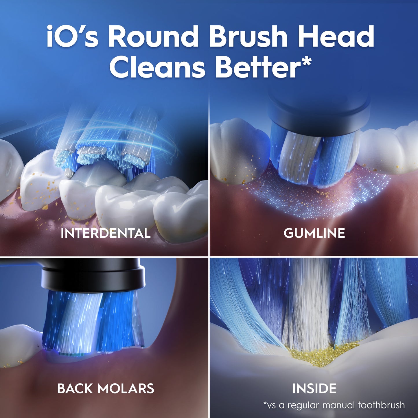 Oral-B iO Series 10 Rechargeable Electric Toothbrush, (4) Brush Heads