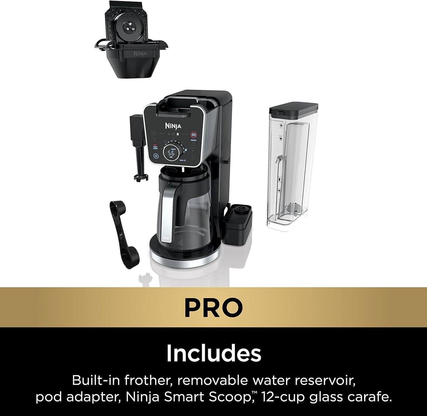 Ninja CFP301 Dual Brew Pro Specialty Coffee System, Black