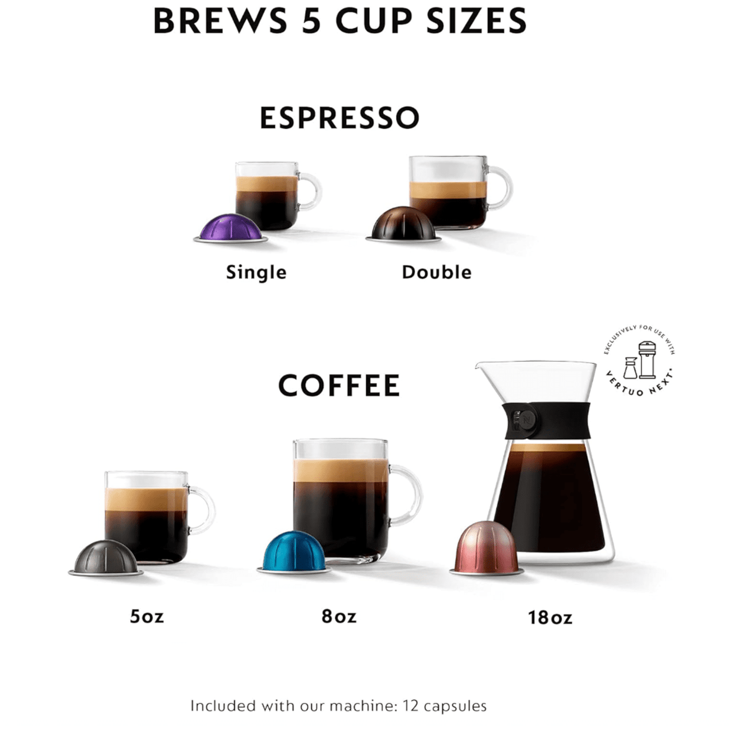 Nespresso Vertuo Next Deluxe Coffee and Espresso Maker