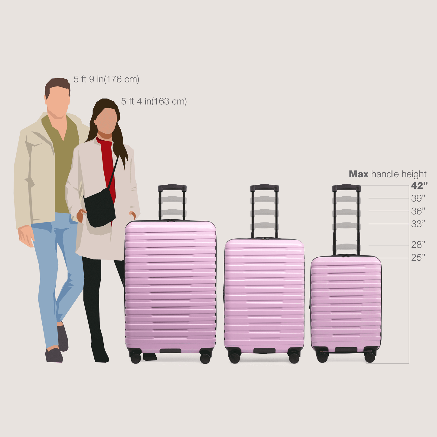 U.S. Traveler Boren Hardside Rugged Spinner Luggage Set w/ USB Port, Mint, 2-Piece (22/30)