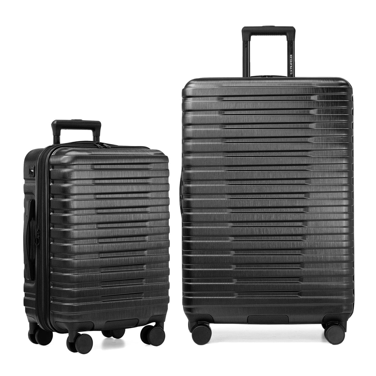 U.S. Traveler Boren Hardside Rugged Spinner Luggage Set w/ USB Port, Mint, 2-Piece (22/30)