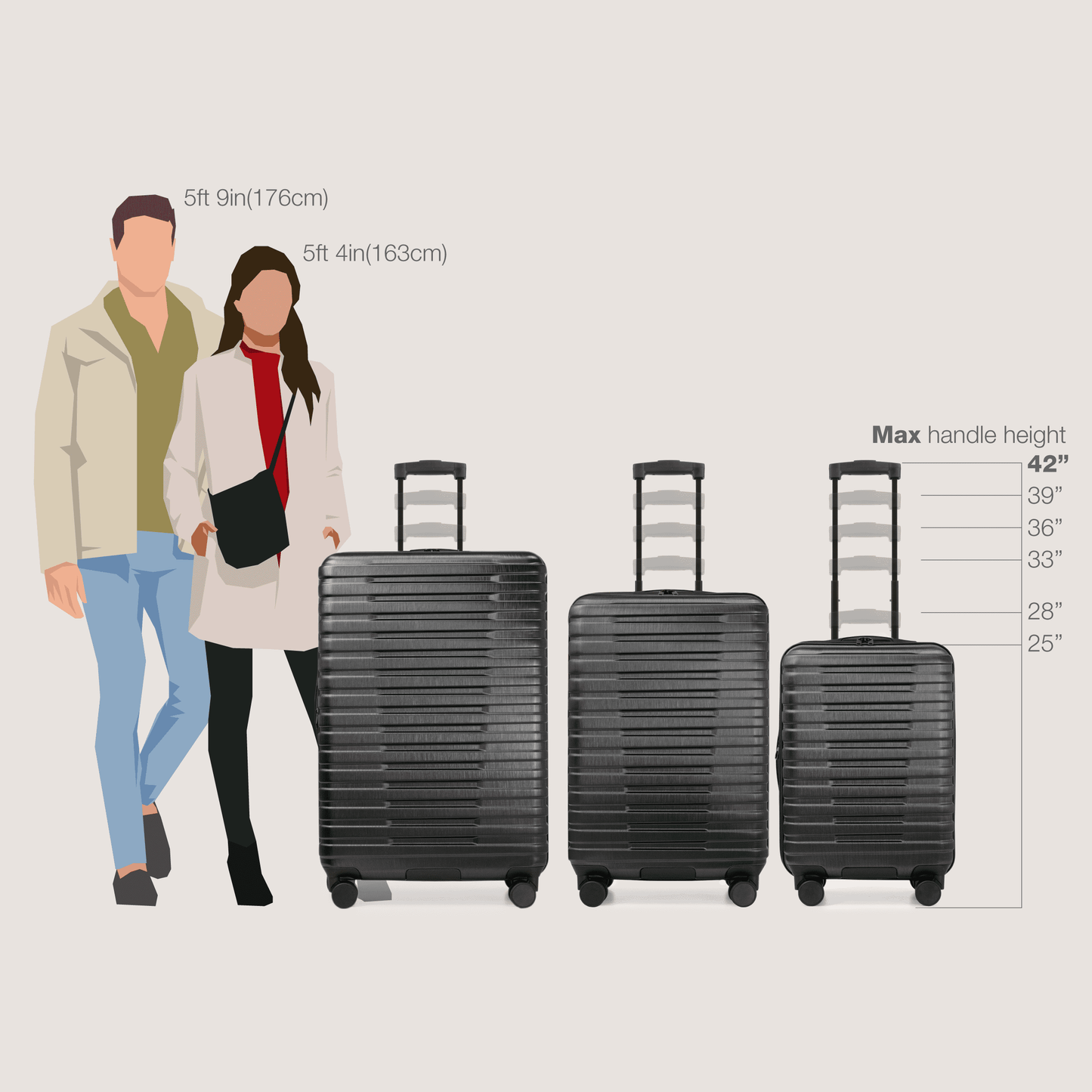 U.S. Traveler Boren Hardside Rugged Spinner Luggage Set w/ USB Port, Mint, 2-Piece (22/30)