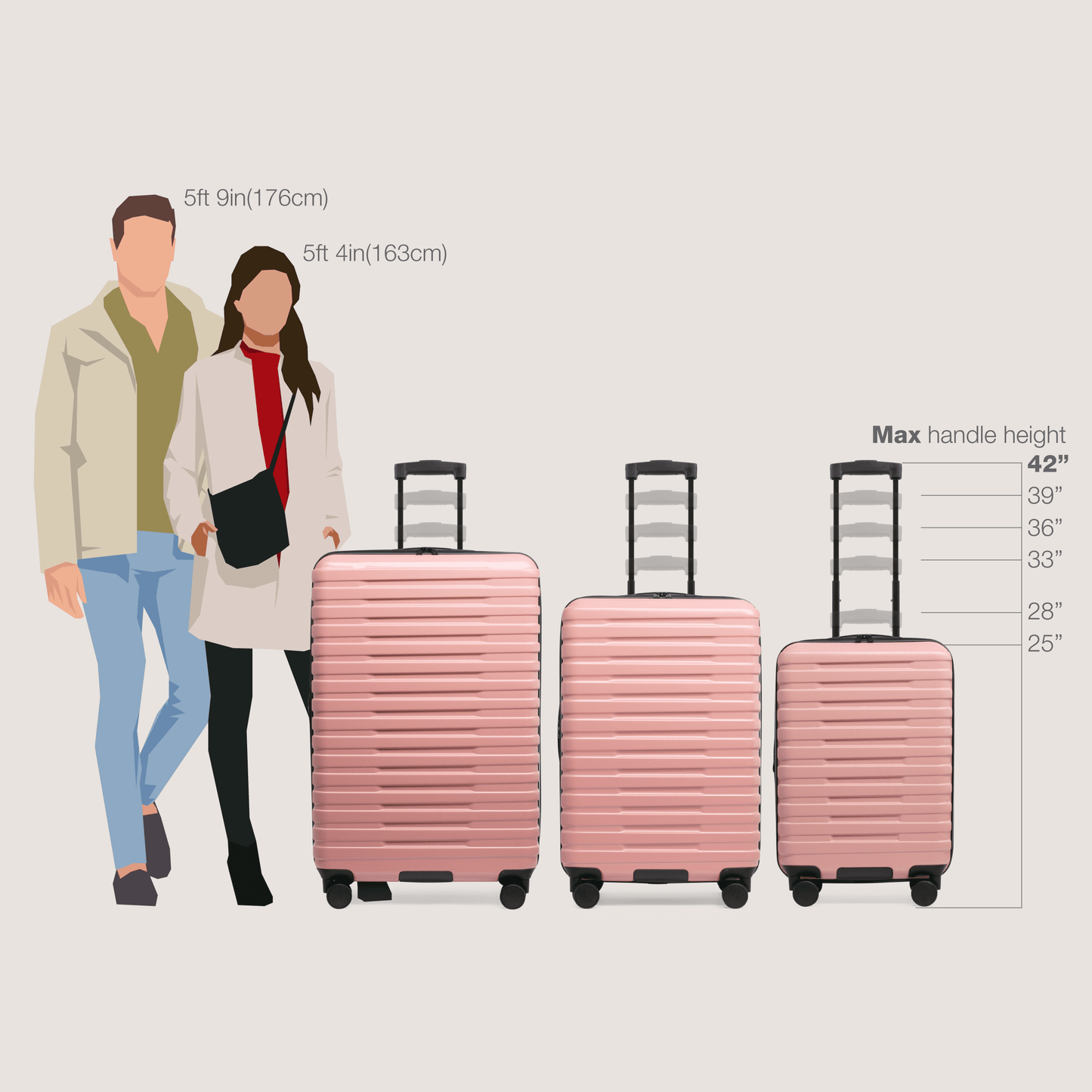 U.S. Traveler Boren Hardside Rugged Spinner Luggage Set w/ USB Port, Mint, 2-Piece (22/30)
