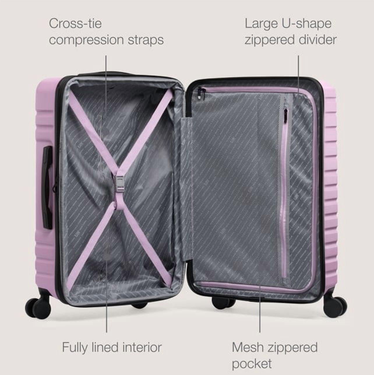 U.S. Traveler Boren Hardside Rugged Spinner Luggage Set w/ USB Port, Mint, 2-Piece (22/30)